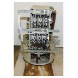 Vintage Veeder-Root mechanical gas station pump
