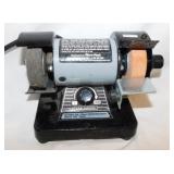 MicroLux mini variable-speed 3" bench grinder &