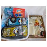 Tote w/ new bags of steel wool - Brillo - New