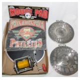 2 German 95% pewter Brandenburg Gate