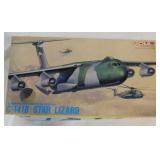 4 airplane model kits boxes:  Revell - DML - more