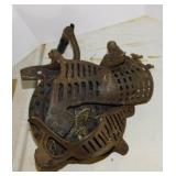 Antique cast iron Black Hawk no. 9 corn sheller