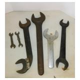 6 open end wrenches
