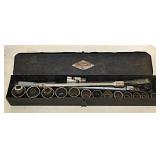 S-K tools ratchet socket set in metal case
