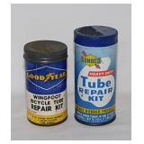 Goodyear & Sunoco bicycle tube repair kits -