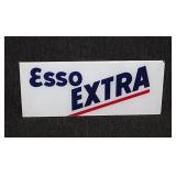 Vintage Esso Extra glass gas pump panel sign,