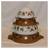 Set of four 1962 Pyrex Early American Cinderella