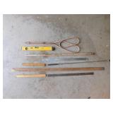 Vintage household items:  29" bamboo rug beater -
