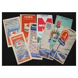 8 vintage Marathon & Mobilgas oil station road