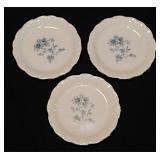 3 Johann Haviland Blue Garland porcelain butter