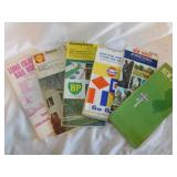 55+ vintage gas station road maps:  New York -