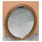 2 wall mirrors in gilded ornate frames: