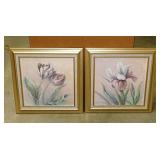 Framed Tulips & Iris canvas prints -