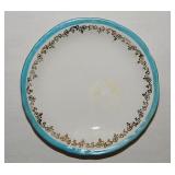 Floral porcelain butter pat, unmarked