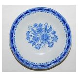 Arabia Finland blue floral transferware butter pat