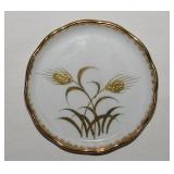 Lefton gilded Wheat porcelain butter pat