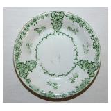 Transferware floral butter pat, unmarked