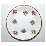 Royal Chelsea England bone china gilded pink roses