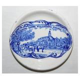 Williamsburg Virginia blue transferware butter pat