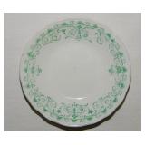 Johnson Bros. England green floral butter pat