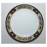 Geometric pink roses porcelain butter pat,