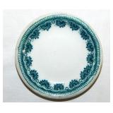 Floral transferware chunky diner hotel butter pat,