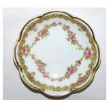 Theodore Haviland Limoges France gilded pink roses