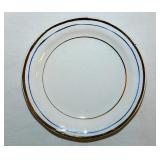 Blue & gilded rings porcelain butter pat