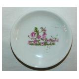 Pink roses chunky transferware diner hotel