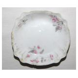 LS&S Limoges France floral porcelain butter pat,