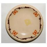 Stylized Tulips chunky transferware diner hotel
