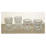 Pair of antique US Glass Minnesota reversible