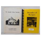 4 vintage community cookbooks: 1988 Sonna