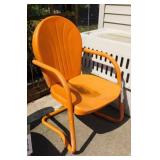 Vintage metal patio porch lawn chair