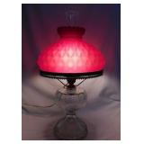 Electrified Gone With The Wind parlor table lamp