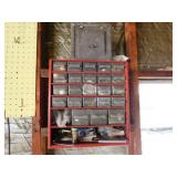 Metal multi-drawer hardware parts organizer, 12"