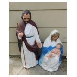 1996 TPI Nativity Holy Family Christmas blow molds