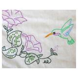 Linens: Hand embroidered table runner -