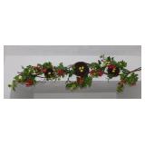 Floral swag w/ bird nests, eggs, berries &