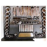 Stanley mechanics ratchets & socket set in case