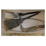 Billhook machete sickle knife, 8" blade - 2 fur