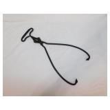 Peerless wrought iron ice tongs
