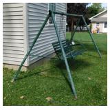 Lawn & garden swing on frame,