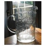 2 vintage pitchers: Indiana Glass Spring Garden
