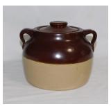 UHL Pottery 2-handled bean crock w/ lid