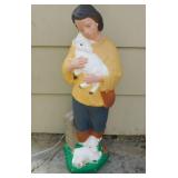 1997 TPI Shepherd w/ lambs sheep Christmas