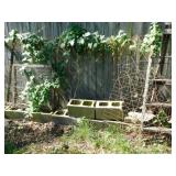 Scrap lumber - Garden hose - Tomato cages -