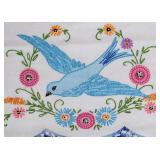 Hand embroidered linens