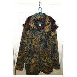 Trail Cover camouflage hunting coat w/ hood, size