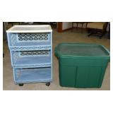 Rubbermaid Roughneck storage tote w/ lid -